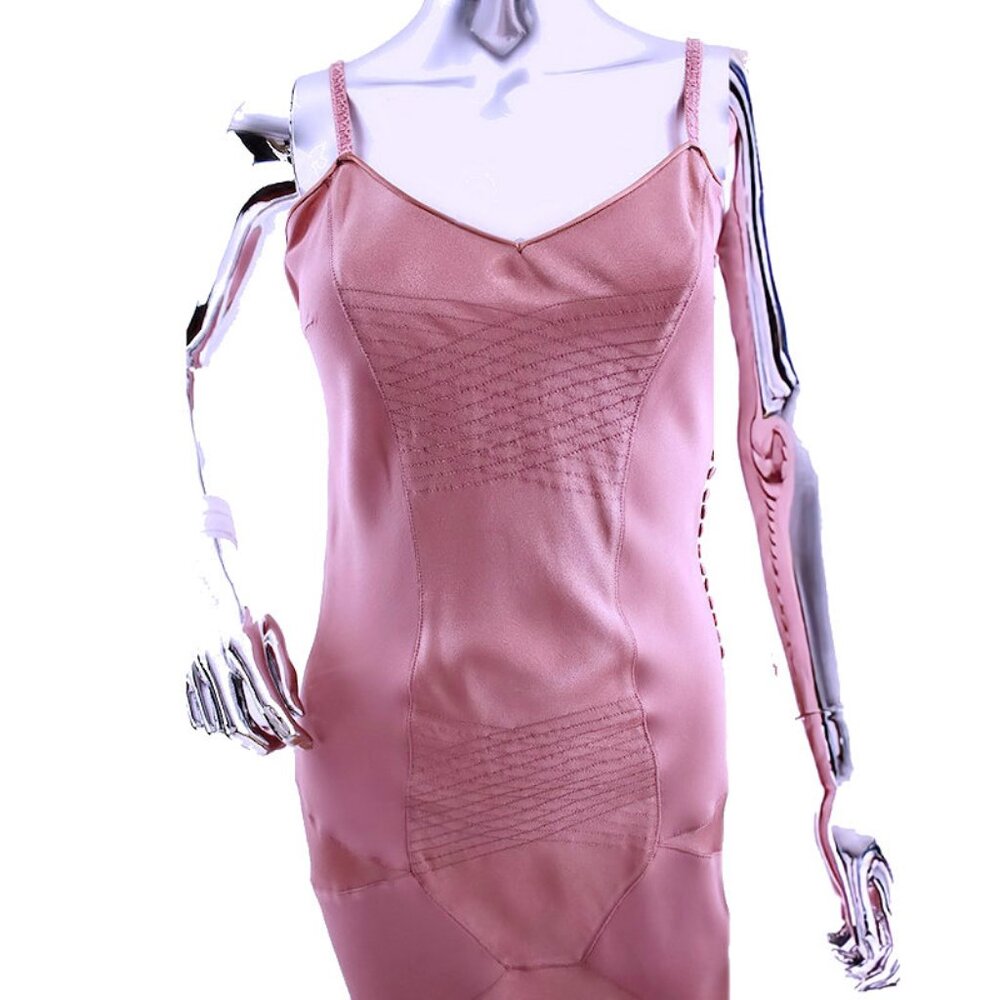 JOHN GALLIANO Vintage Fall 2000 On-The-Bias Lingerie Inspired Cocktail Dress - Picture 9 of 11